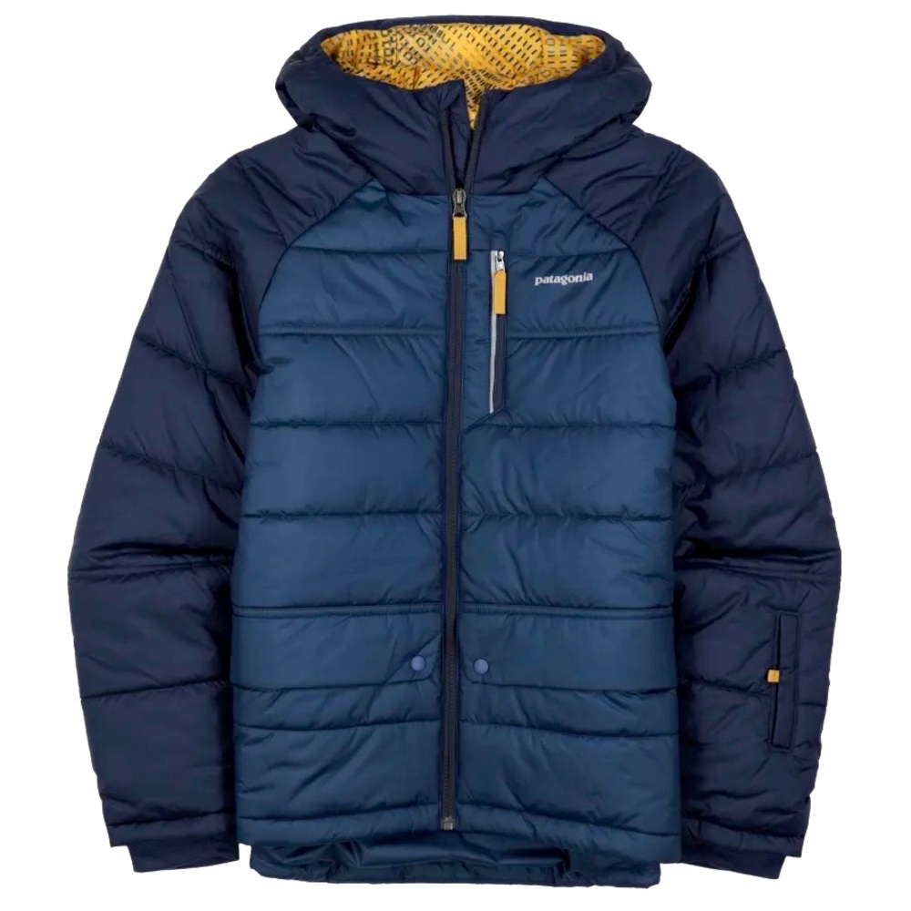PATAGONIA Boys Navy Blue Full-Zip Ski Parka Puffer Jacket XL 14 EUC